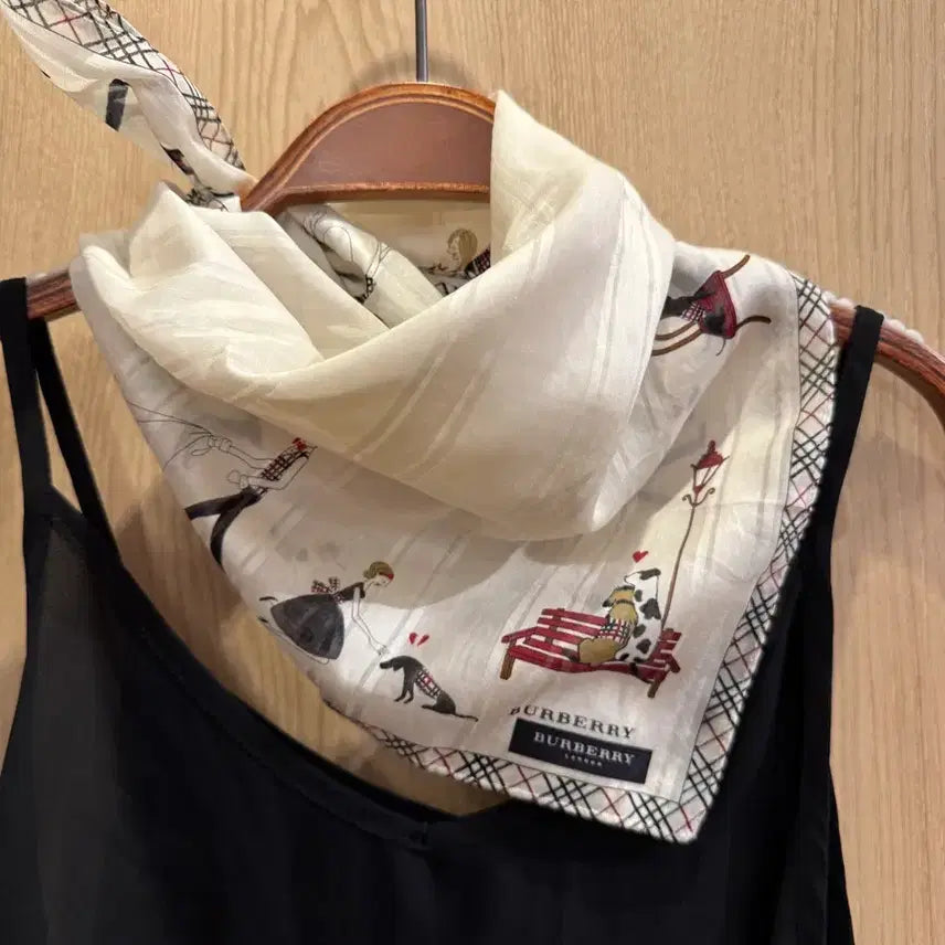 [BUNJANG] Burberry Check Handkerchief / Twilly Scarf / 버버리체크손수건겸 쁘띠스카프(새상품)