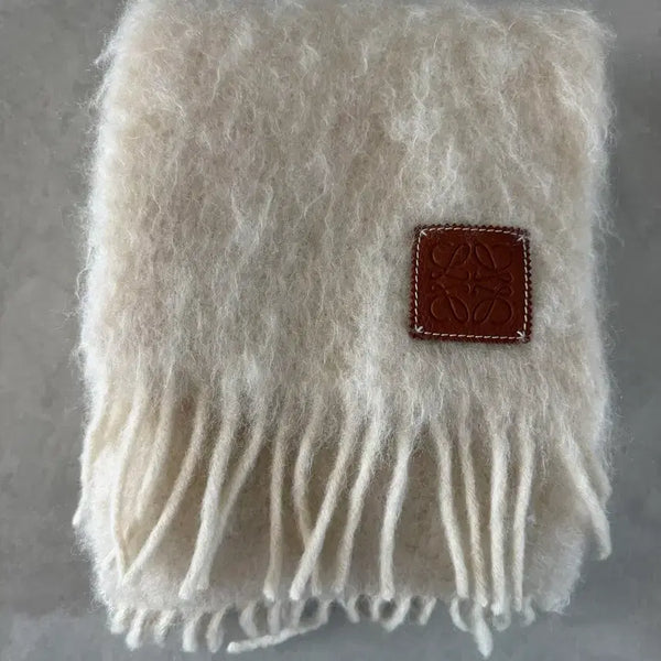 [BUNJANG] Loewe Wool Scarf Ivory / 로에베 머플러 아이보리