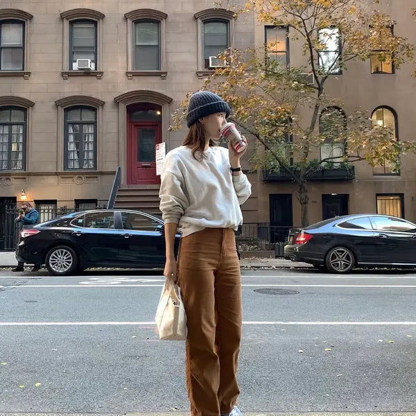 [BUNJANG] Gongdreen Corduroy Pants (Camel, S) / 공드린 코듀로이 팬츠