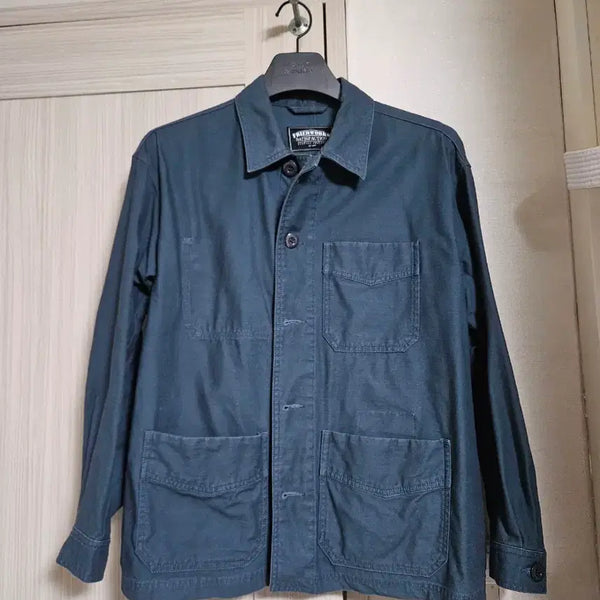 [BUNJANG] Prism Works French Work Jacket Vintage Blue / (m) 프리즘웍스 백사틴 프렌치 워크자켓 빈티지 블루
