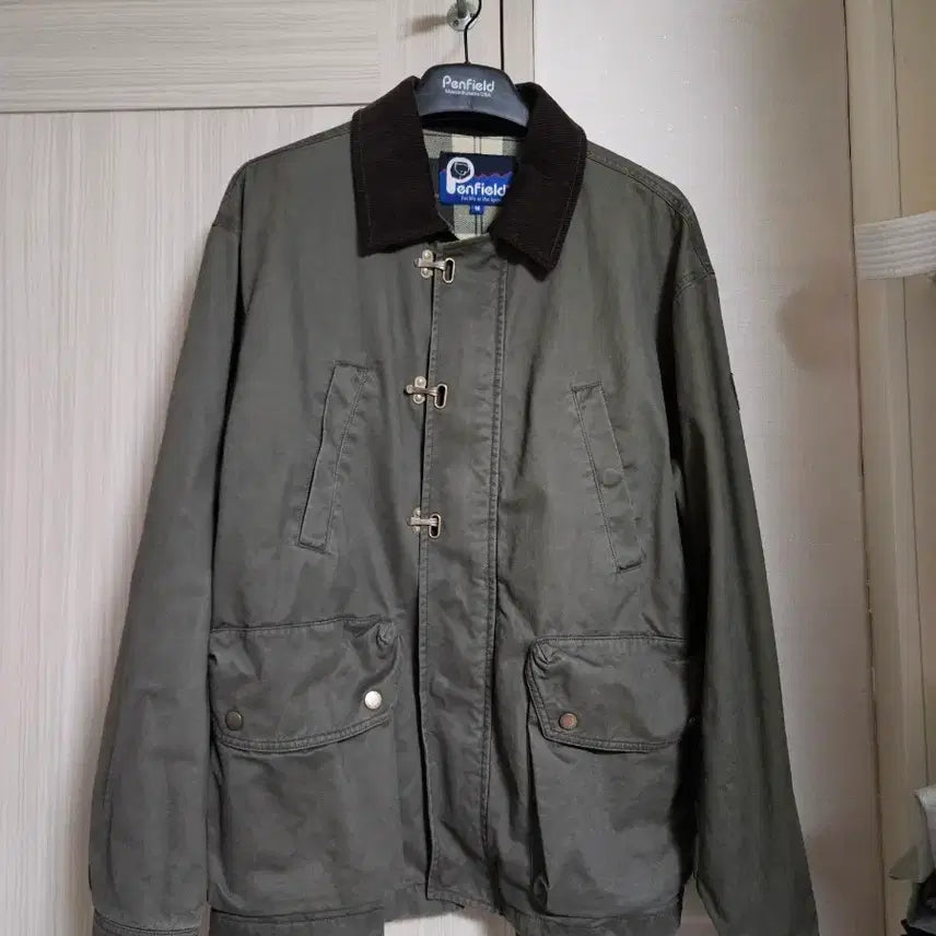 [BUNJANG] Penfield Signature Faded Cotton Work Jacket Olive / (m) 펜필드 시그니처 페이디드 코튼 워크자켓 올리브