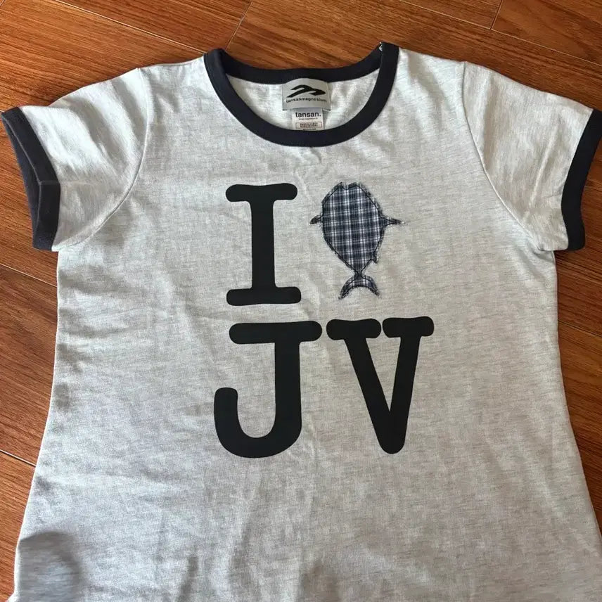 [BUNJANG] IZABAN X TANSAN Ringer T-Shirt Sky Blue / 이자반X탄산 링거 티셔츠 스카이 블루