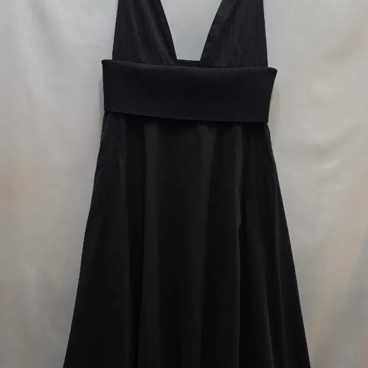 [BUNJANG] System Black Banding V-Neck Bustier Dress / (정품)시스템 블랙 밴딩 브이넥 뷔스티에 원피스_24년 제품