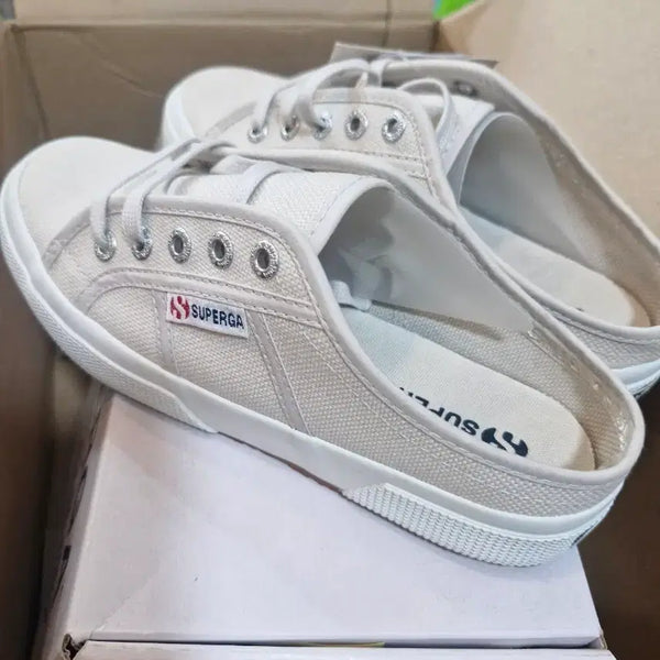 [BUNJANG] Superga Mule Sneakers Light Grey / (새제품)수페르가 뮬 스니커즈 연그레이 230