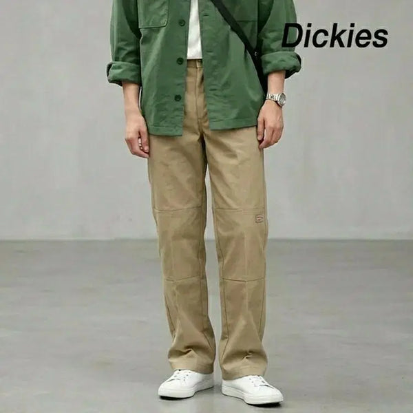 [BUNJANG] Dickies Double Knee Work Pants Khaki Loose Fit / 디키즈 면바지 더블니 워크팬츠 카키 루즈핏