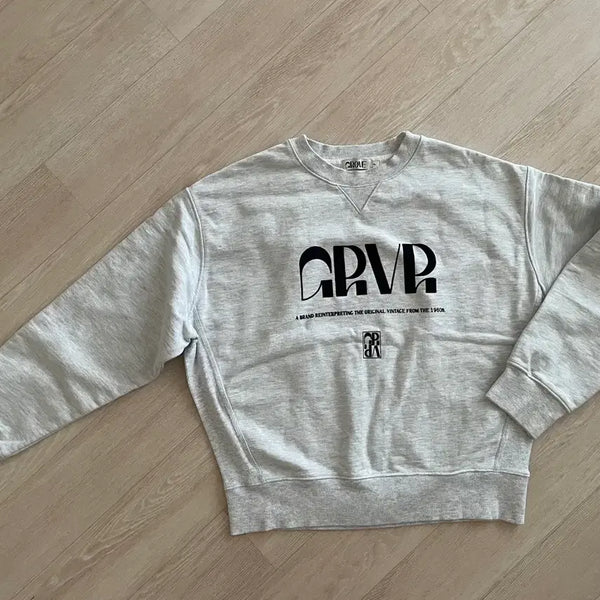 [BUNJANG] Grovestore Cotton Crewneck Sweatshirt / 그로브스토어 맨투맨
