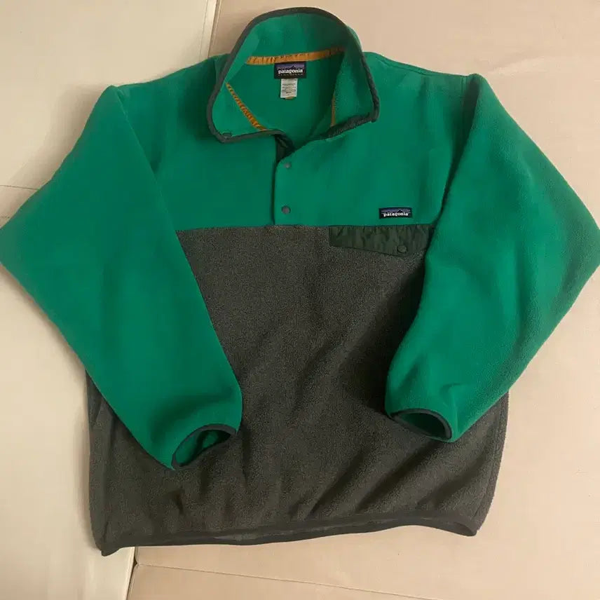 [BUNJANG] Patagonia Synchilla Fleece Pullover Green/Charcoal L / [L] 파타고니아 신칠라 플리스 풀오버 그린/차콜