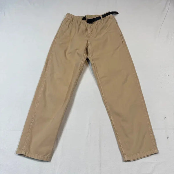 [BUNJANG] Gramicci Belted Straight Pants Brown/Tan Size S / S) 그라미치 벨티드 스트레이트 팬츠 면바지 브라운/탄 F89