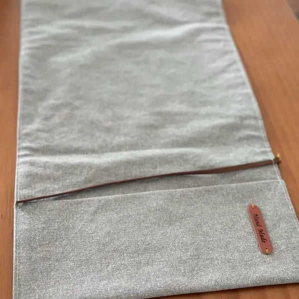 [BUNJANG] Handmade 10s Cotton Book Cover with Leather Strap / 북커버 10수 미사용