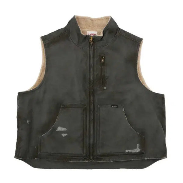 [BUNJANG] Kamiyah Boa Lining Duck Vest / [m] 카미야 보로 보아 라이닝 덕 베스트