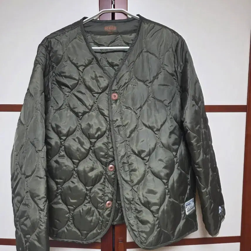 [BUNJANG] Nice Weather Quilting Jacket (Kkalkkalee) Olive / 나이스웨더 퀼팅 재킷 (깔깔이) 올리브