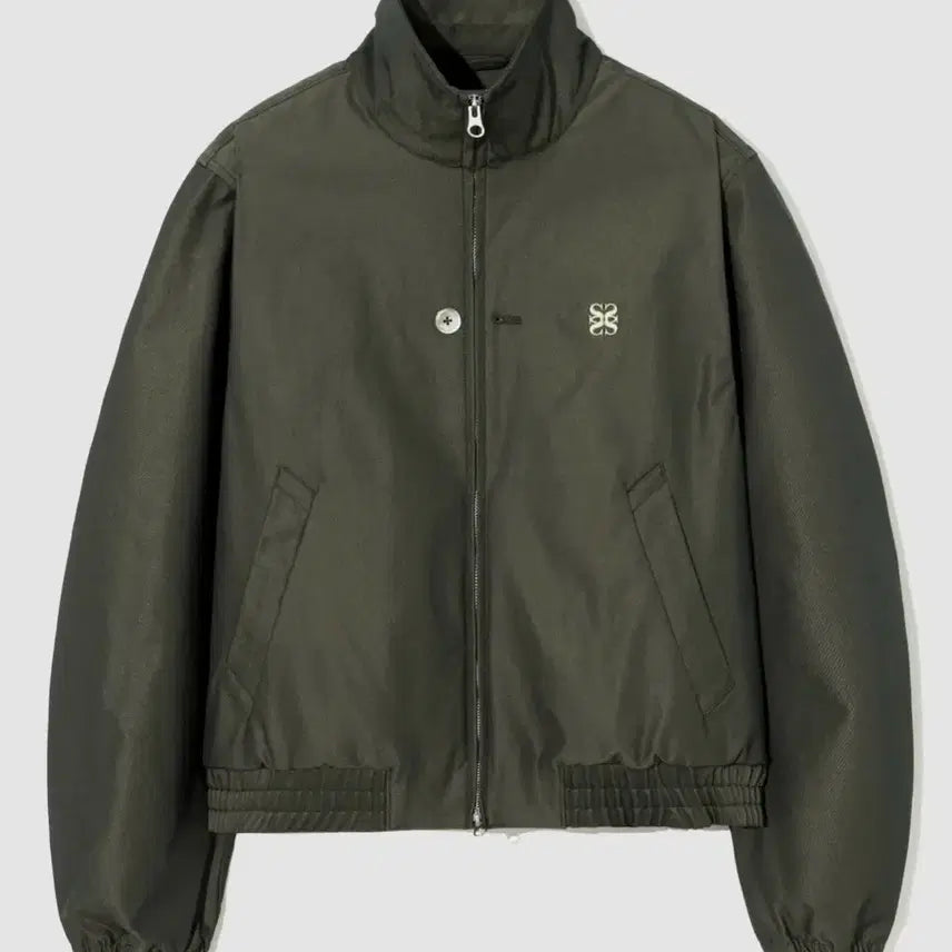 [BUNJANG] Satur Leche Two Tone Zip-Up Jacket Glitter Green Brown / 세터 레체 투 톤 집업 자켓 글리터 그린 브라운