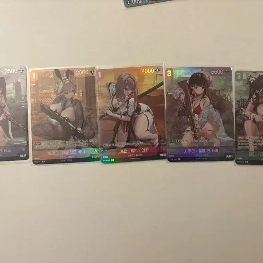 [BUNJANG] Niki Wave To You 5 Types Promo Card Bundle Set / 니케 웨이브 투유 프로모 카드 5종 일괄