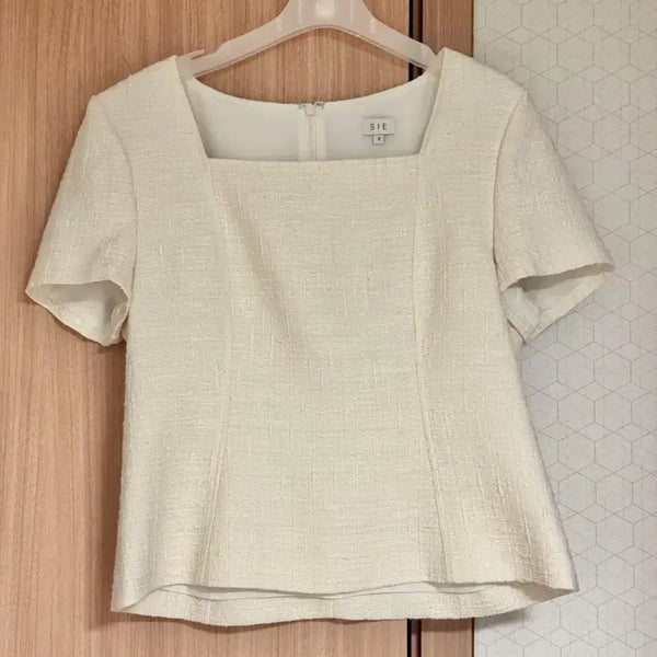 [BUNJANG] Sie Agnes Tweed Blouse Mello Cream Size M / 시에 sie 아그네스 트위드 블라우스 멜로크림 M
