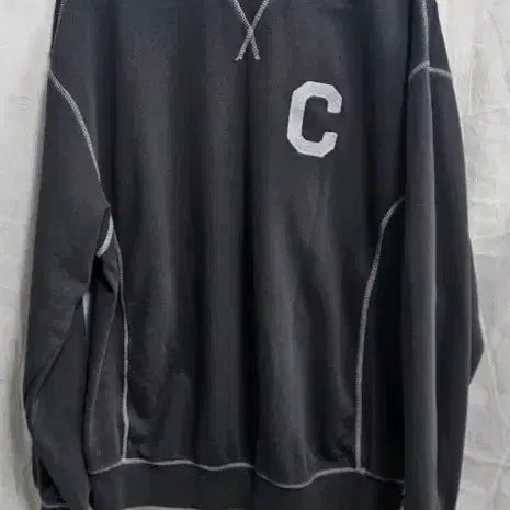 [BUNJANG] Covernat Dark Grey Oversized Sweatshirt / 커버낫 다크 그레이 맨투맨(오버핏)