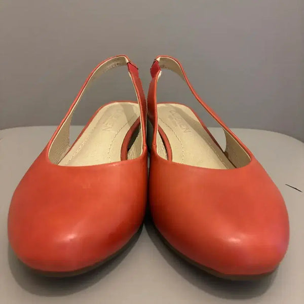 [BUNJANG] CUEREN Red Slingback Shoes (Size 240) / CUEREN 레드 슬링백 240