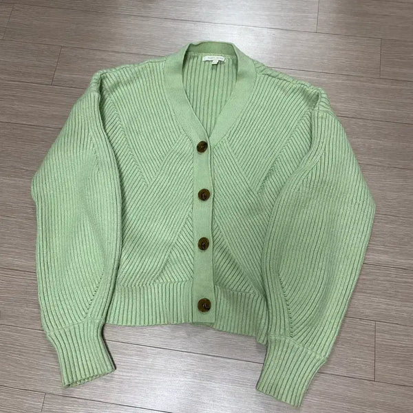[BUNJANG] Plastic Island Green Cardigan / 플라스틱아일랜드 가디건