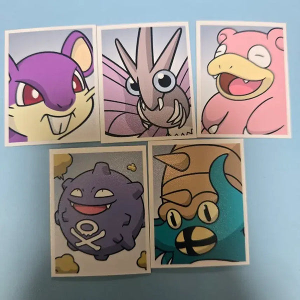 [BUNJANG] Pokemon Proof Photo 3rd Edition Set (Farfetch'd, Slowbro, Slowpoke, Weezing, Tentacool) / 포켓몬 증명사진 3탄 (꼬렛, 도나리, 야돈, 또가스, 암스타) 포켓몬스터