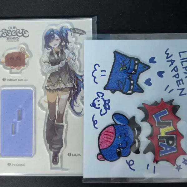 [BUNJANG] Lilpa Sealed Goods Acrylic Brooch & Wappen Set / (미개봉)릴파 굿즈
