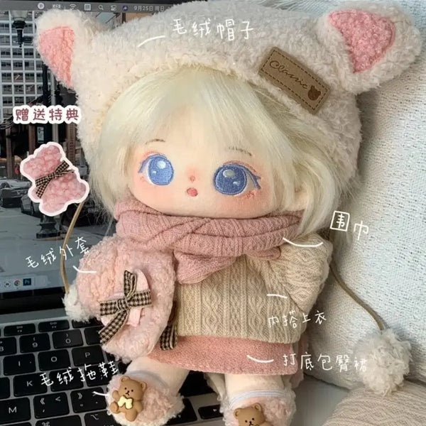 [BUNJANG] 20cm Doll Clothes Mango Cocoa Milk Peach Cocoa / 20cm 20깅 솜인형 의상 옷 망고코코아 밀크피치코코아
