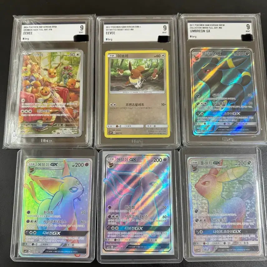 [BUNJANG] Eevee Evolutions Collection - Graded & Single Pokémon Cards / 포켓몬카드 이브이 블래키 에브이모음 한판 등급카드 및 싱글카드 판매