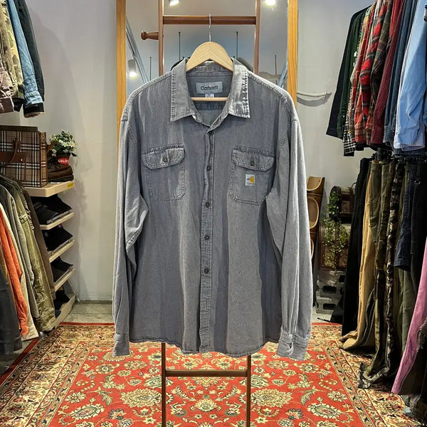 [BUNJANG] Carhartt Vintage Work Shirt Grey XL / [XL] 칼하트 빈티지 워크셔츠 그레이