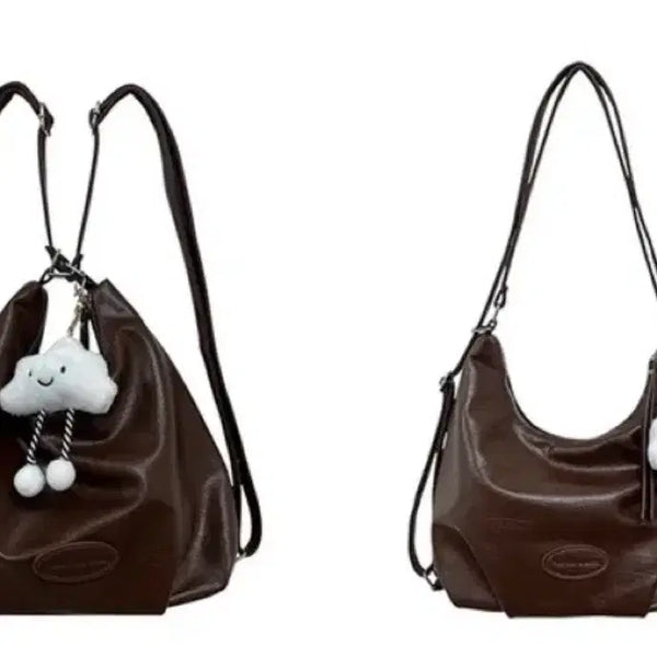 [BUNJANG] Leather Crossbody Bag / 레더 크로스백 가방