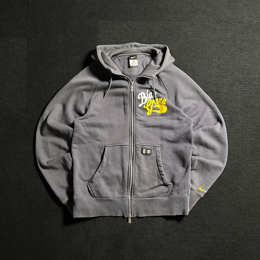 [BUNJANG] Nike Barcelona Charcoal Full Zip Hoodie M / 나이키 차콜 바르셀로나 풀집업 후드집업