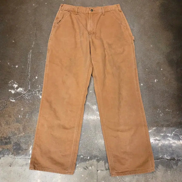 [BUNJANG] Vintage Carhartt Washed Duck Brown Canvas Work Pants / 미국빈티지 칼하트 워시드덕 브라운 캔버스 워크 팬츠