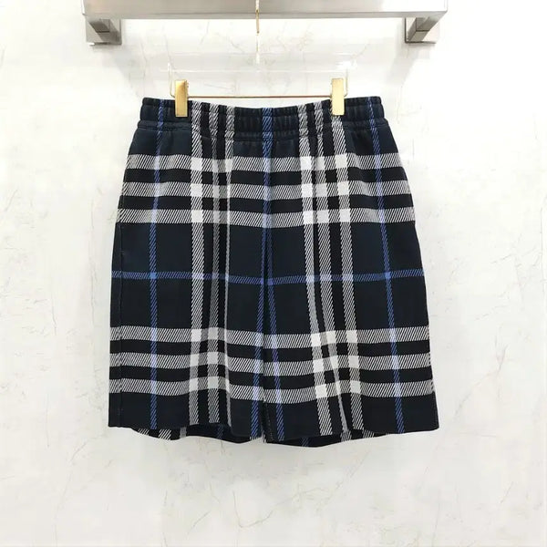 [BUNJANG] Burberry Tartan Check Cotton Jacquard Polo Shorts / L / 버버리 타탄 체크 코튼 자카드 폴로 쇼츠 8070667