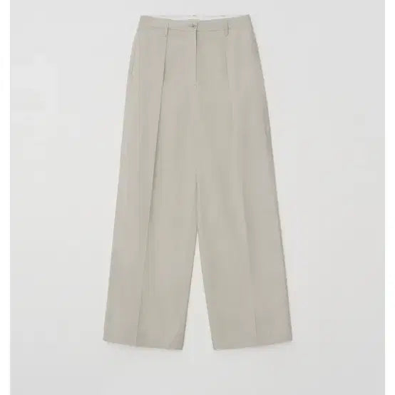 [BUNJANG] New York Nine Studio Luke Single Pintuck Pants Mute Beige S / 뉴욕나인스튜디오 루크 싱글 핀턱 팬츠 뮤트베이지 S