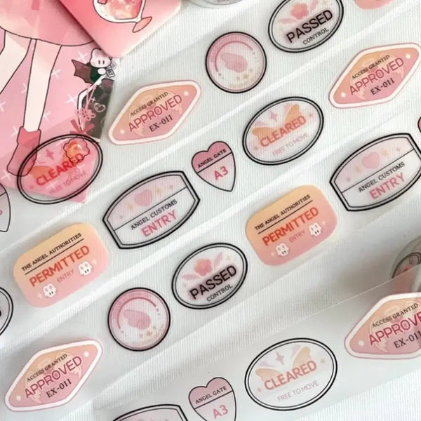 [BUNJANG] Arbi Customs Stamp Kiss Cut Washi Tape / 아르비 통관도장 반입가능 키스컷