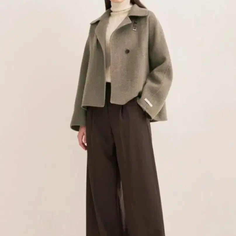 [BUNJANG] Hansome SJ Cashmere Blend Handmade Coat / [새상품] 한섬 SJ SJ 캐시미어 블랜드 핸드메이드 코트