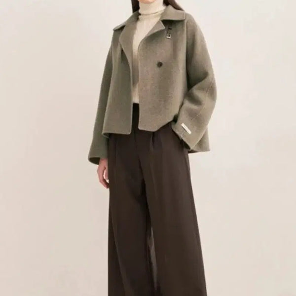 [BUNJANG] Hansome SJ Cashmere Blend Handmade Coat / [새상품] 한섬 SJ SJ 캐시미어 블랜드 핸드메이드 코트