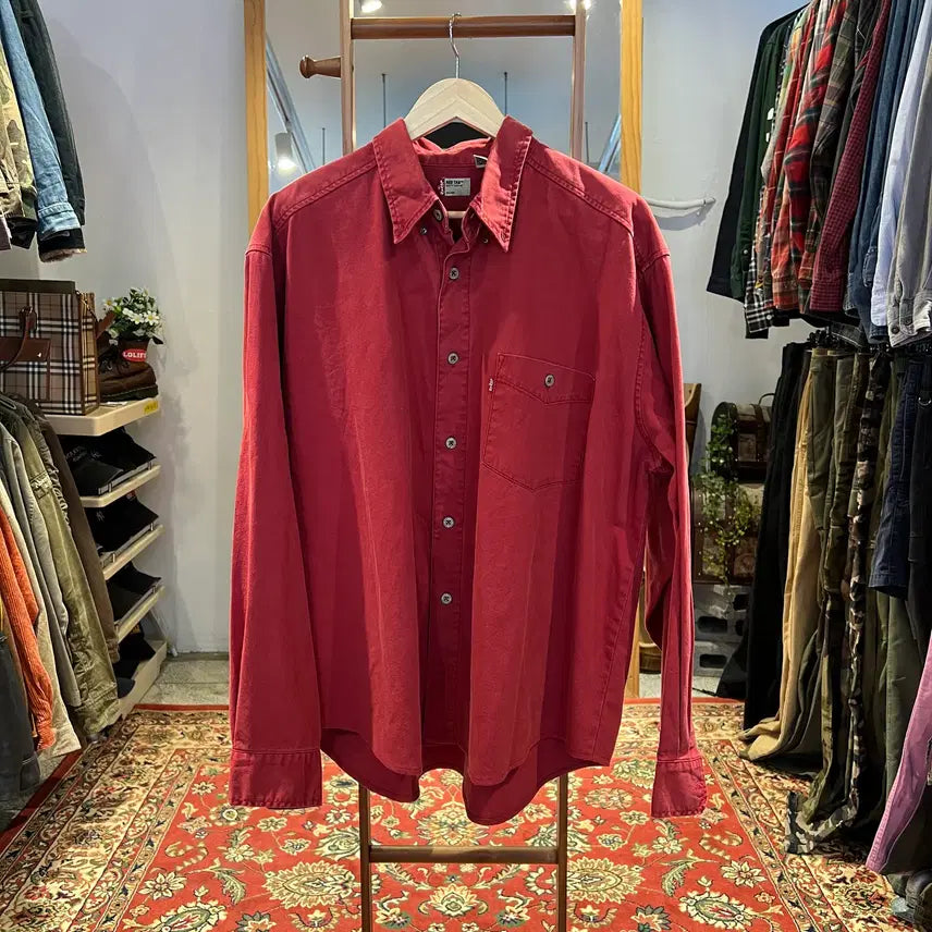 [BUNJANG] Levi's Vintage Red Workshirt L / [L] 리바이스 빈티지 레드 워크셔츠