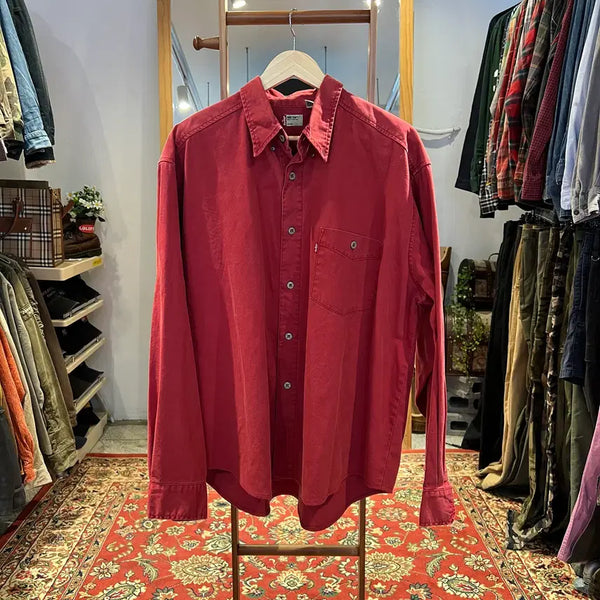 [BUNJANG] Levi's Vintage Red Workshirt L / [L] 리바이스 빈티지 레드 워크셔츠