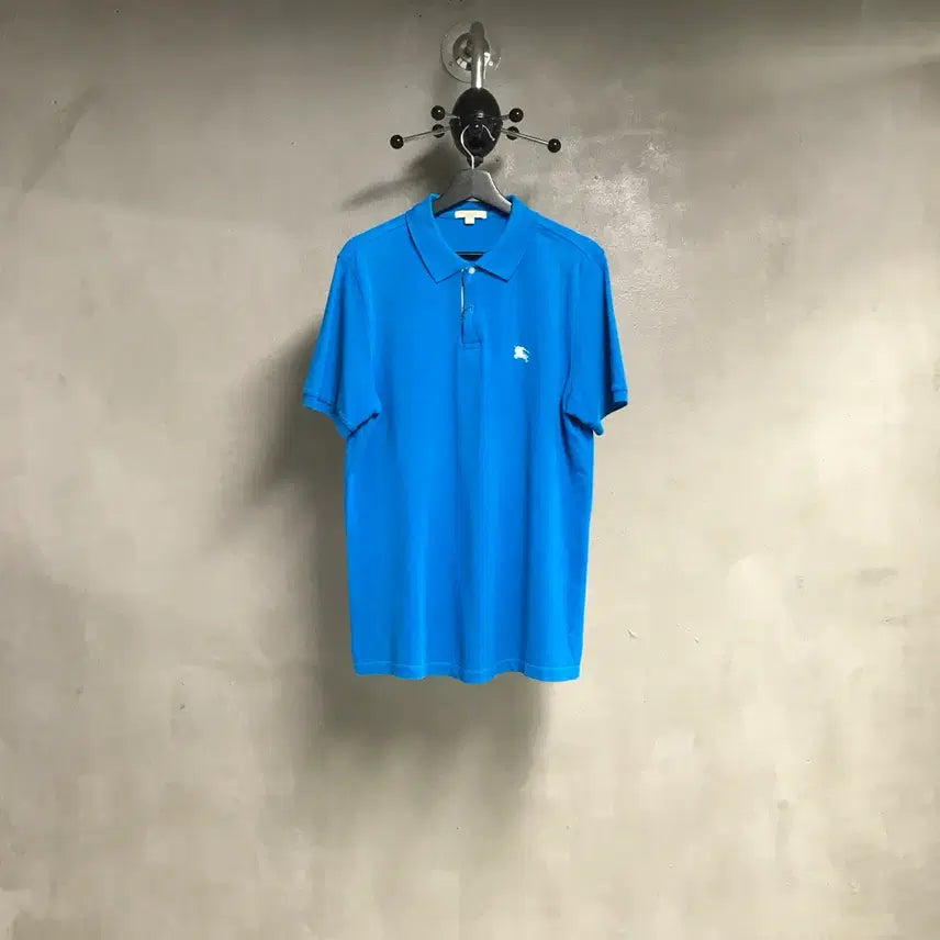 [BUNJANG] Burberry Polo Shirt Short Sleeve Blue L / 버버리 PK 반팔 카라티 블루 L