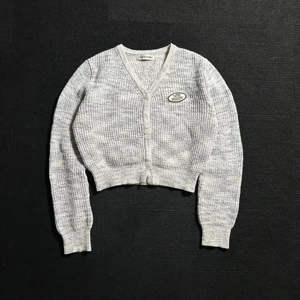[BUNJANG] Delicent Blooming V-Neck Cardigan / 델리센트 블루밍 브이넥 가디건