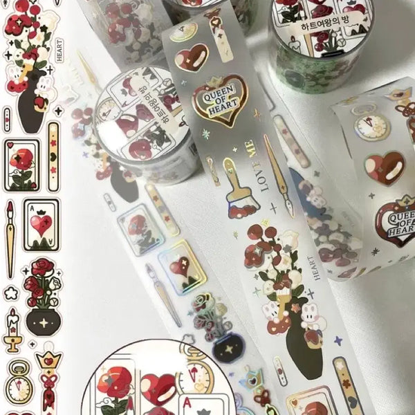 [BUNJANG] Arby Heart Queen Room Kiss Cut Masking Tape / 아르비 하트여왕의방 키스컷