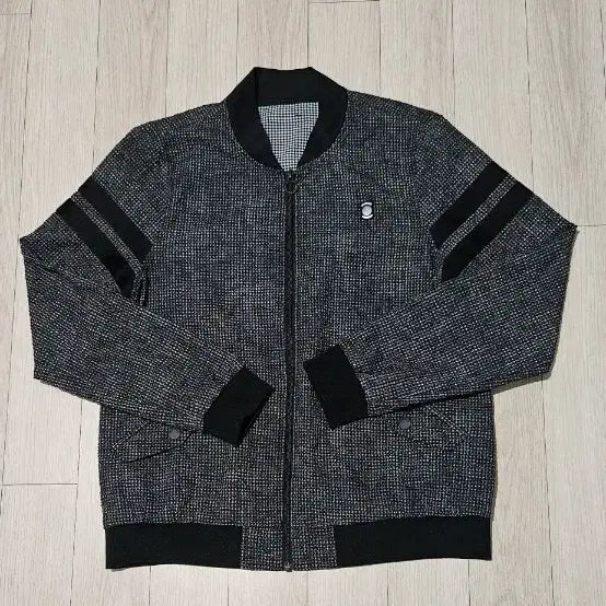 [BUNJANG] Wide Angle Check Pattern Blouson Jacket / 와이드 앵글 체크 패턴 블루종 자켓95. 가슴단면 50