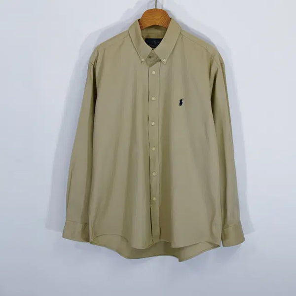 [BUNJANG] Ralph Lauren Button-Down Shirt Men's M Navy Pony Embroidery Cotton / Ralph Lauren 버튼다운셔츠