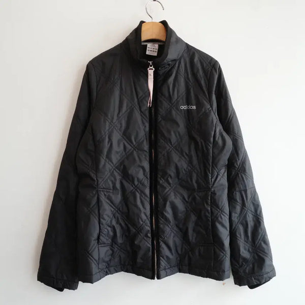 [BUNJANG] Adidas Quilted Zip-Up Jumper / Adidas 아디다스 퀼팅 집업 점퍼