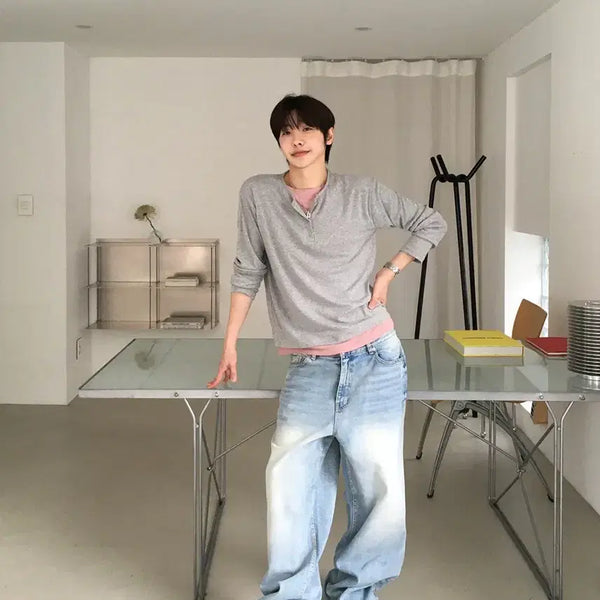 [BUNJANG] HOAI BO Washing Denim Pants Light Blue L / 호아이보 워싱 데님팬츠 라이트블루 L