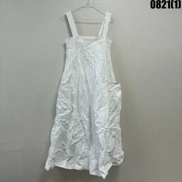 [BUNJANG] Zara White Overalls Dress M / 자라 화이트 멜빵 원피스 m