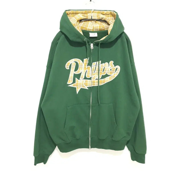 [BUNJANG] Physical Department Star Elbow Patch Hoodie Zip-up L / 피지컬디파트먼트 스타 엘보우 패치 후드집업 L_M3308