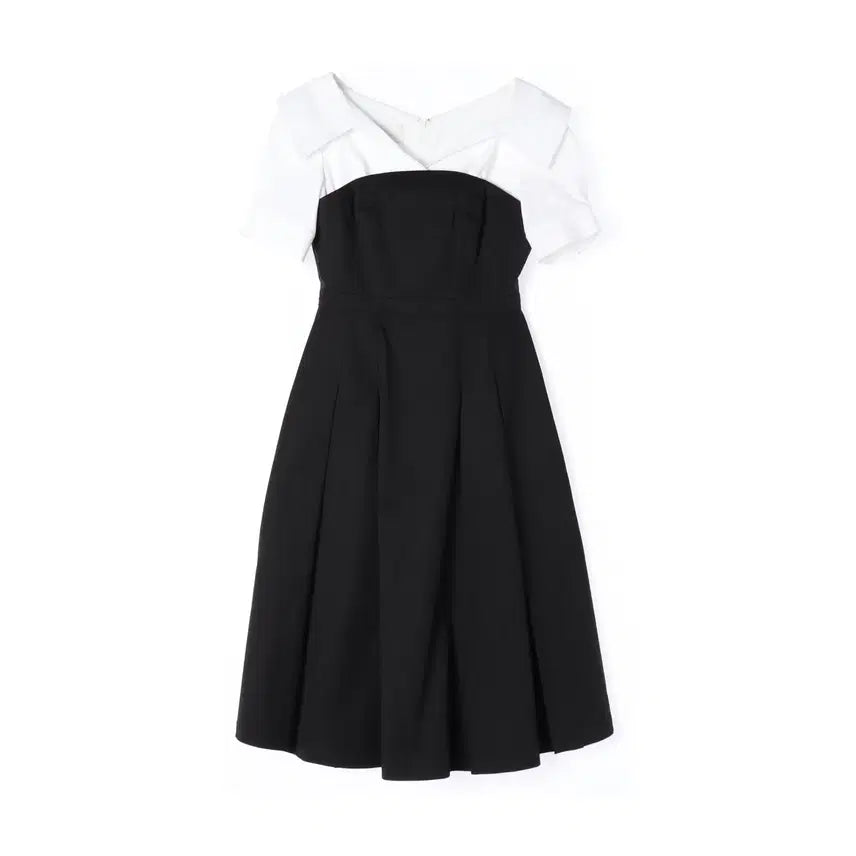 [BUNJANG] Bridg Duy Jennifer Layered Midi Dress / 비에이유 바이 브라이드앤유 23SS JENNIFER 셔츠 레이어드 미디 드레스 롱 원피스