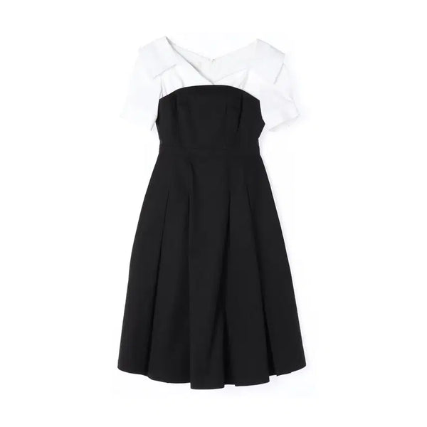 [BUNJANG] Bridg Duy Jennifer Layered Midi Dress / 비에이유 바이 브라이드앤유 23SS JENNIFER 셔츠 레이어드 미디 드레스 롱 원피스