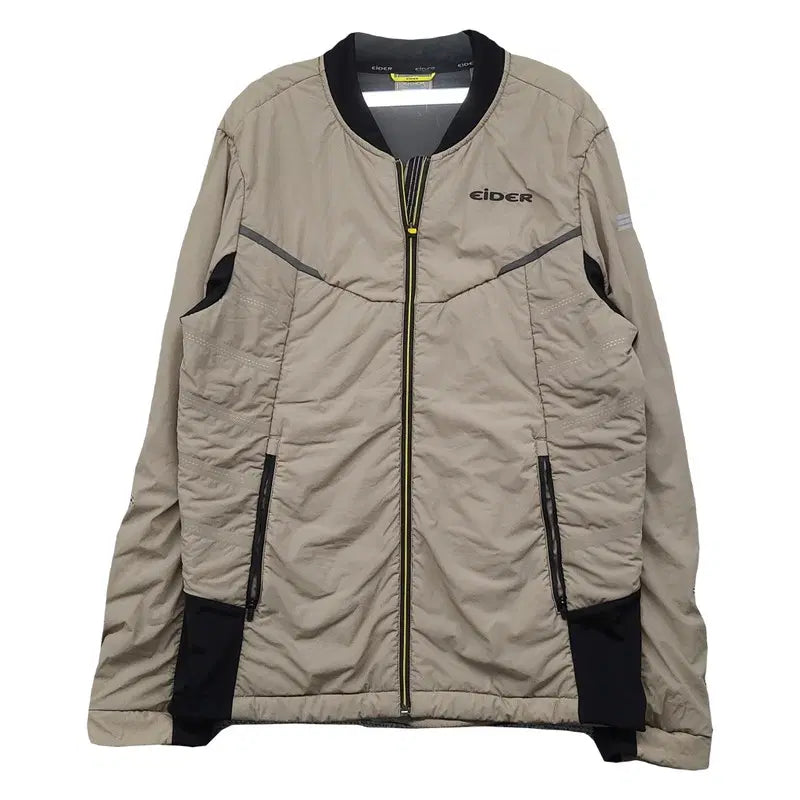 [BUNJANG] Eider Khaki Nylon Outdoor Windbreaker Jacket - Size M / 아이더 카키 나일론 아웃도어 바람막이 자켓 M
