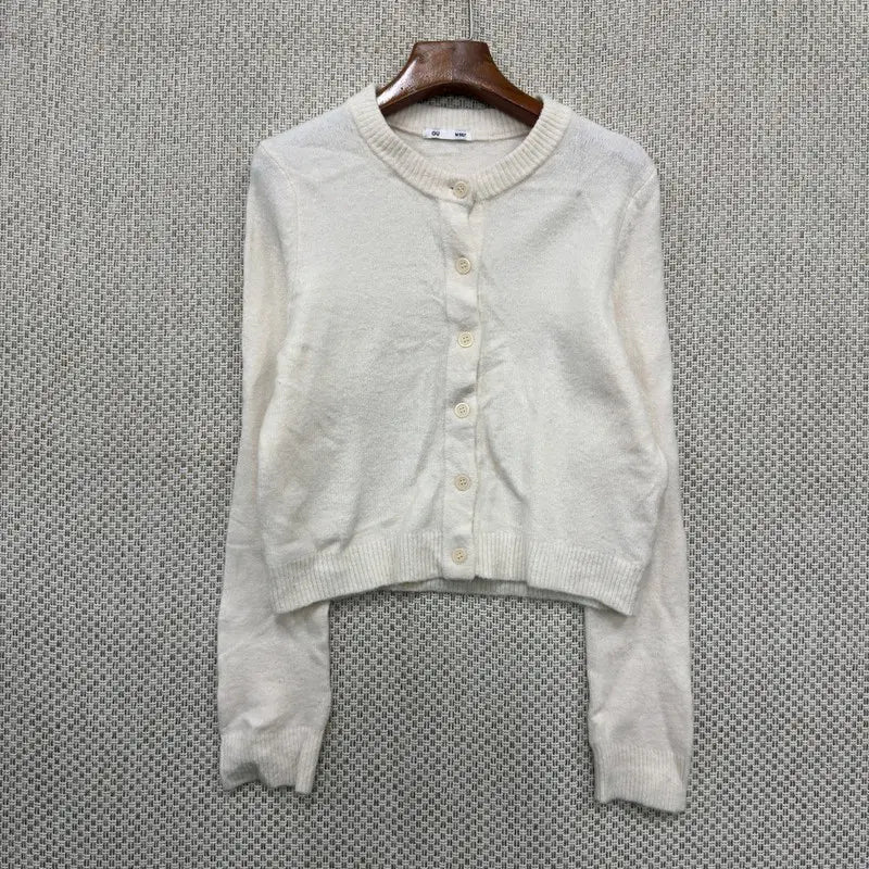 [BUNJANG] GU Wool Blend Knit Cardigan / GU 지유 니트 가디건 90 H02787