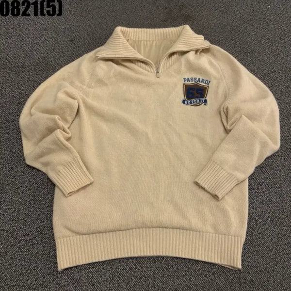 [BUNJANG] Passardi Zip-Up Knit Beige M / 파사르디 집업 니트 베이지 M